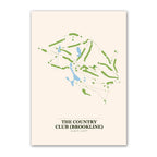 The Country Club (Brookline) golf course map print poster, Massachusetts USA golf wall art