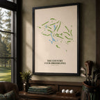 The Country Club (Brookline) Golf Course Map Print Poster | Massachusetts USA Golf Wall Art