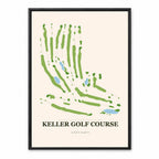 Keller course map in Illinois USA