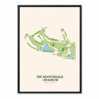 TPC Scottsdale - Stadium course map in Arizona USA