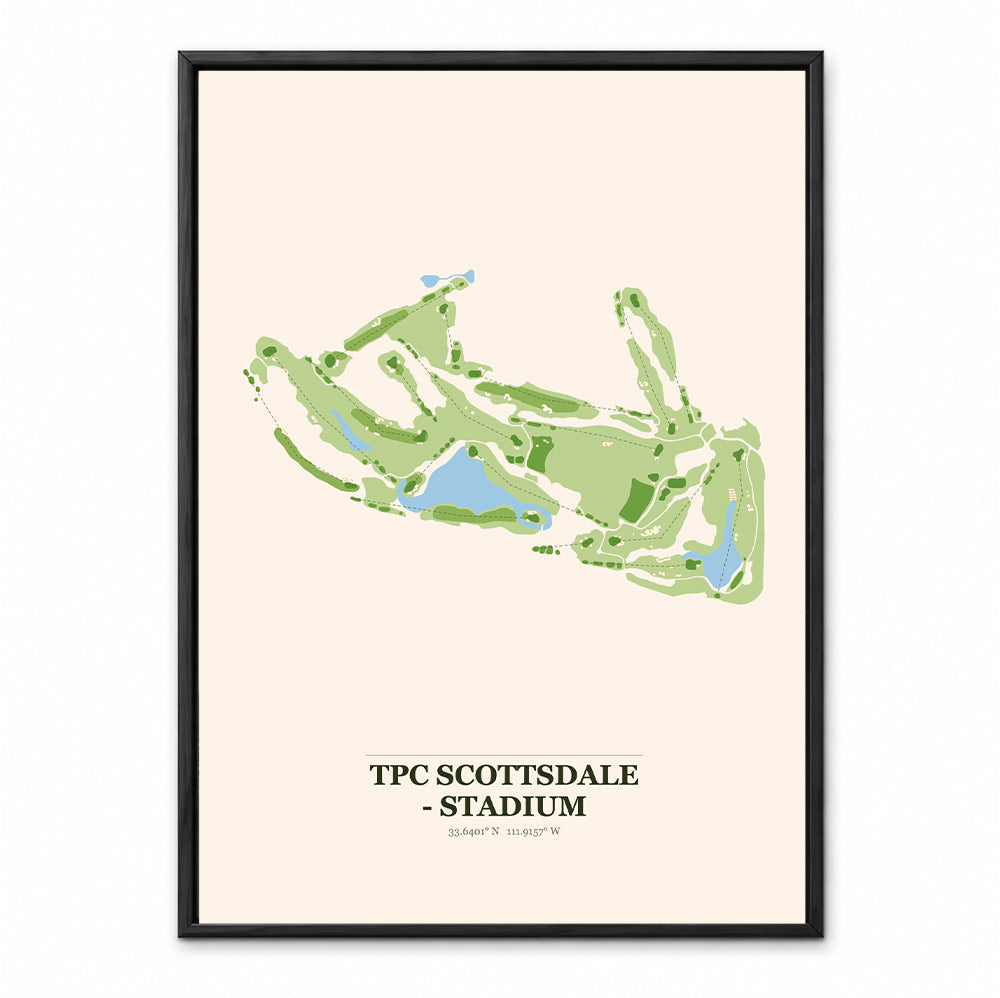 TPC Scottsdale - Stadium course map in Arizona USA