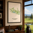 TPC Scottsdale - Stadium Golf Course Map Print Poster | Arizona USA Golf Wall Art