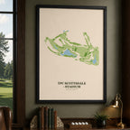 TPC Scottsdale - Stadium Golf Course Map Print Poster | Arizona USA Golf Wall Art