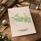 TPC Scottsdale - Stadium Golf Course Map Print Poster | Arizona USA Golf Wall Art