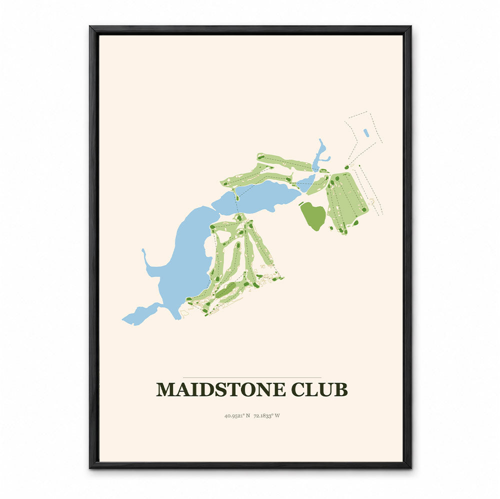 Maidstone Club course map in New York USA