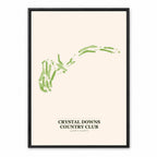 Crystal Downs Country Club course map in Michigan USA