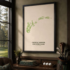 Crystal Downs Country Club Golf Course Map Print Poster | Michigan USA Golf Wall Art