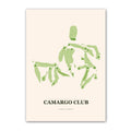 Camargo Club golf course map print poster, Ohio USA golf wall art