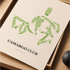 Camargo Club Golf Course Map Print Poster | Ohio USA Golf Wall Art