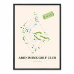 Aronimink course map in Pennsylvania USA
