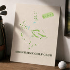 Aronimink Golf Course Map Print Poster | Pennsylvania USA Golf Wall Art