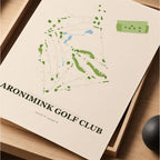 Aronimink Golf Course Map Print Poster | Pennsylvania USA Golf Wall Art