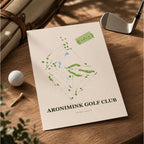 Aronimink Golf Course Map Print Poster | Pennsylvania USA Golf Wall Art