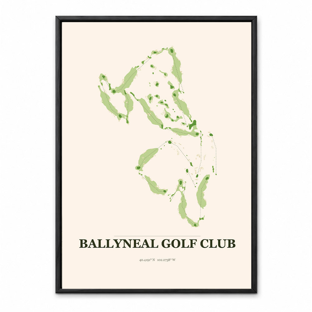 Ballyneal course map in Colorado USA