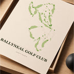 Ballyneal Golf Course Map Print Poster | Colorado USA Golf Wall Art