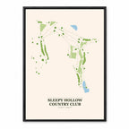 Sleepy Hollow Country Club course map in New York USA
