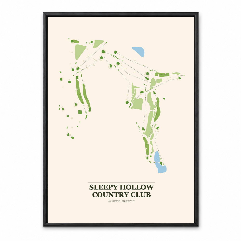 Sleepy Hollow Country Club course map in New York USA
