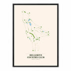 Bellerive Country Club course map in Missouri USA