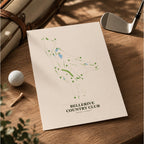 Bellerive Country Club Golf Course Map Print Poster | Missouri USA Golf Wall Art