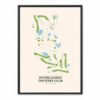 Interlachen Country Club course map in Minnesota USA