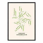 Sahalee Country Club course map in Washington USA