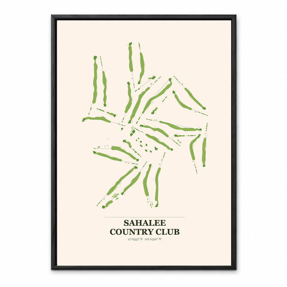 Sahalee Country Club course map in Washington USA