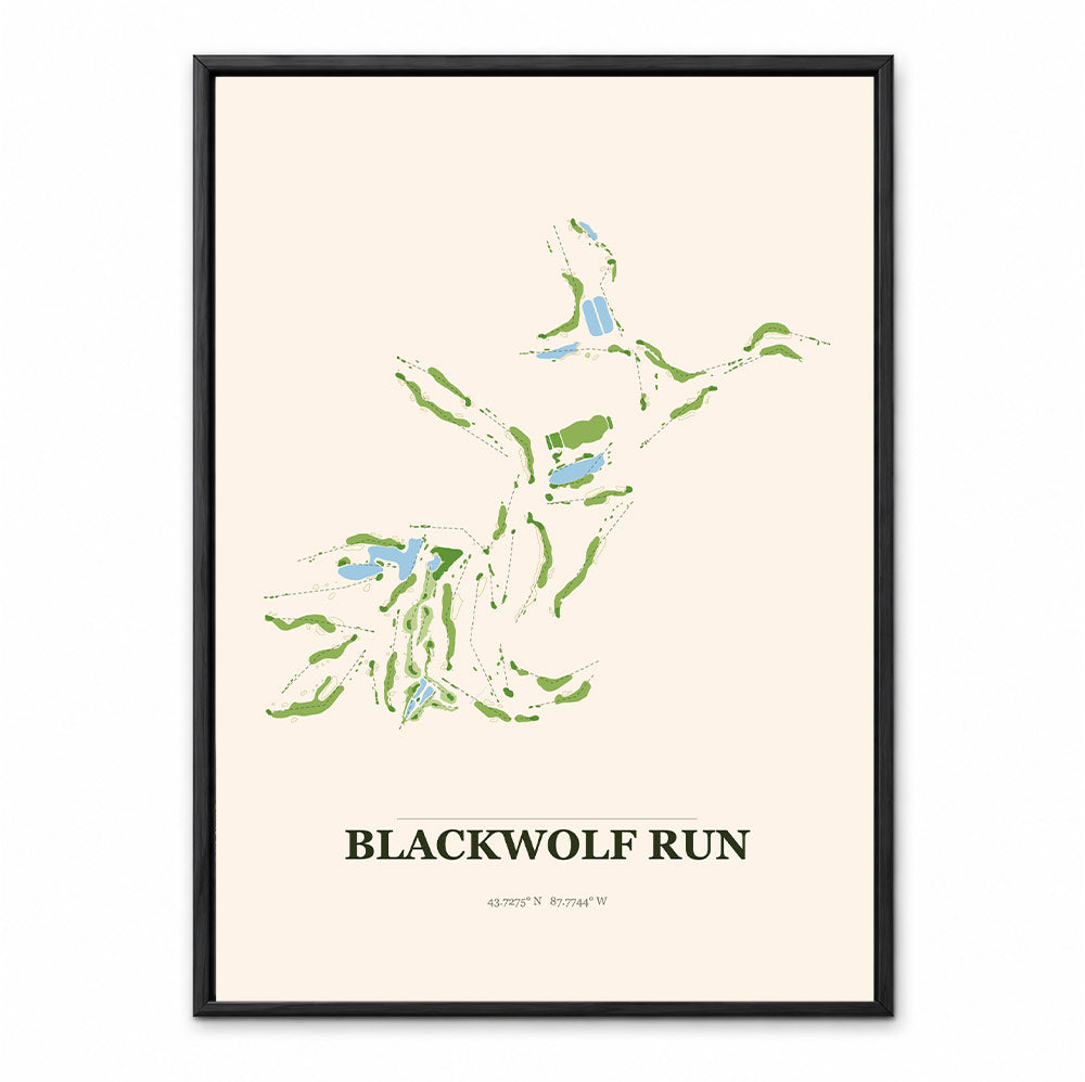Blackwolf Run course map in Wisconsin USA
