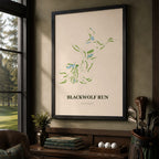 Blackwolf Run Golf Course Map Print Poster | Wisconsin USA Golf Wall Art