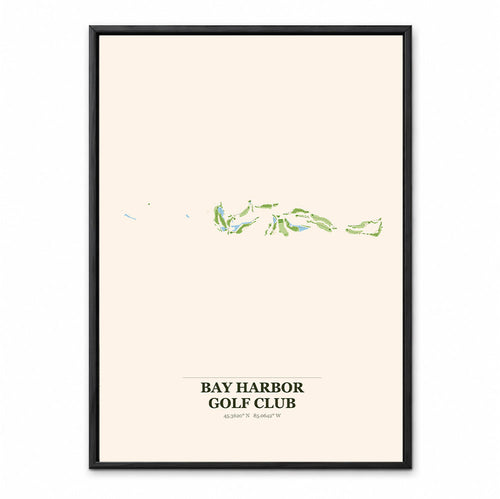 Bay Harbor course map in Michigan USA