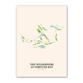 The Wilderness at Fortune Bay golf course map print poster, Minnesota USA golf wall art