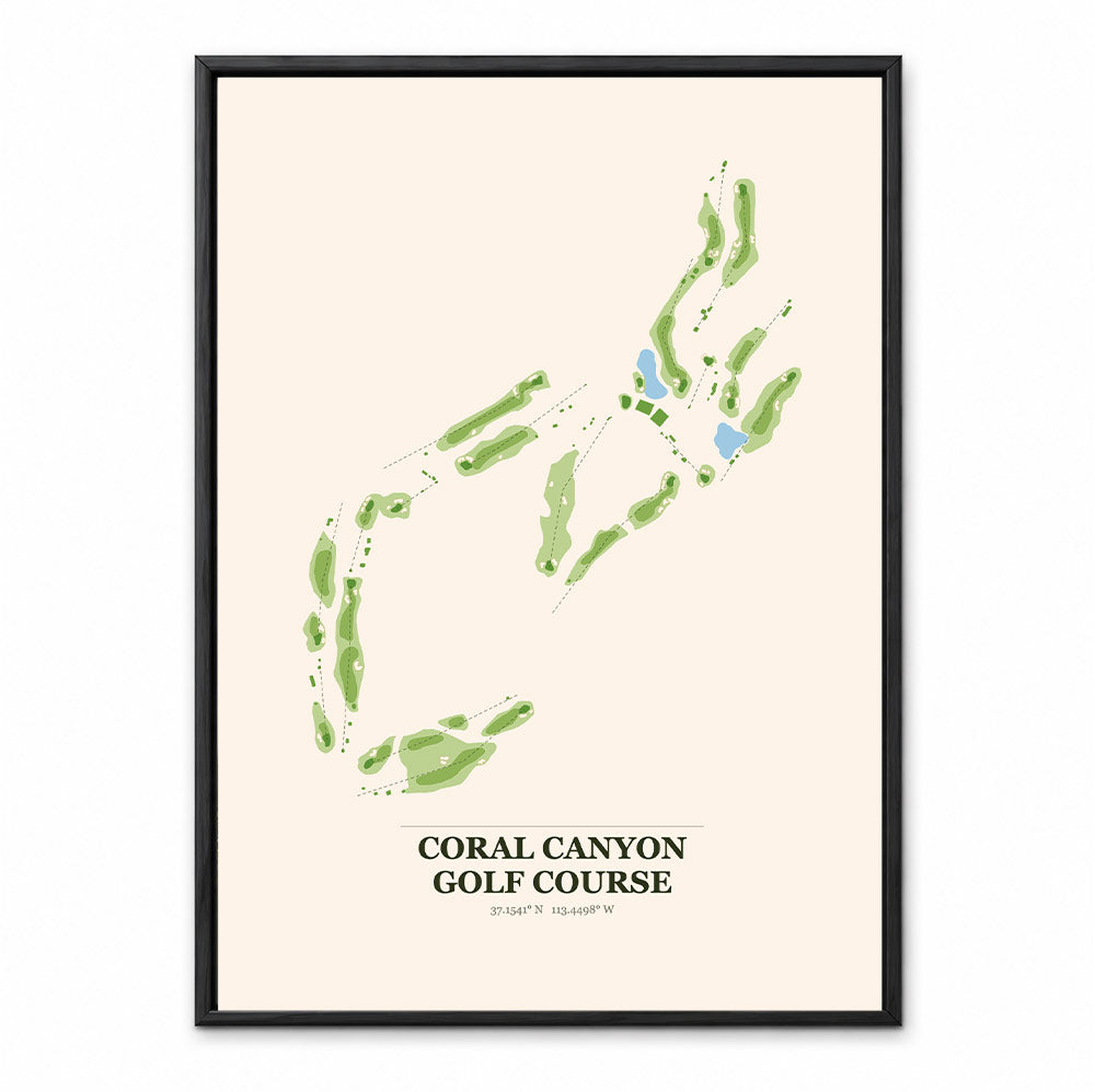 Coral Canyon course map in Utah USA