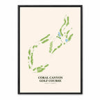 Coral Canyon course map in Utah USA