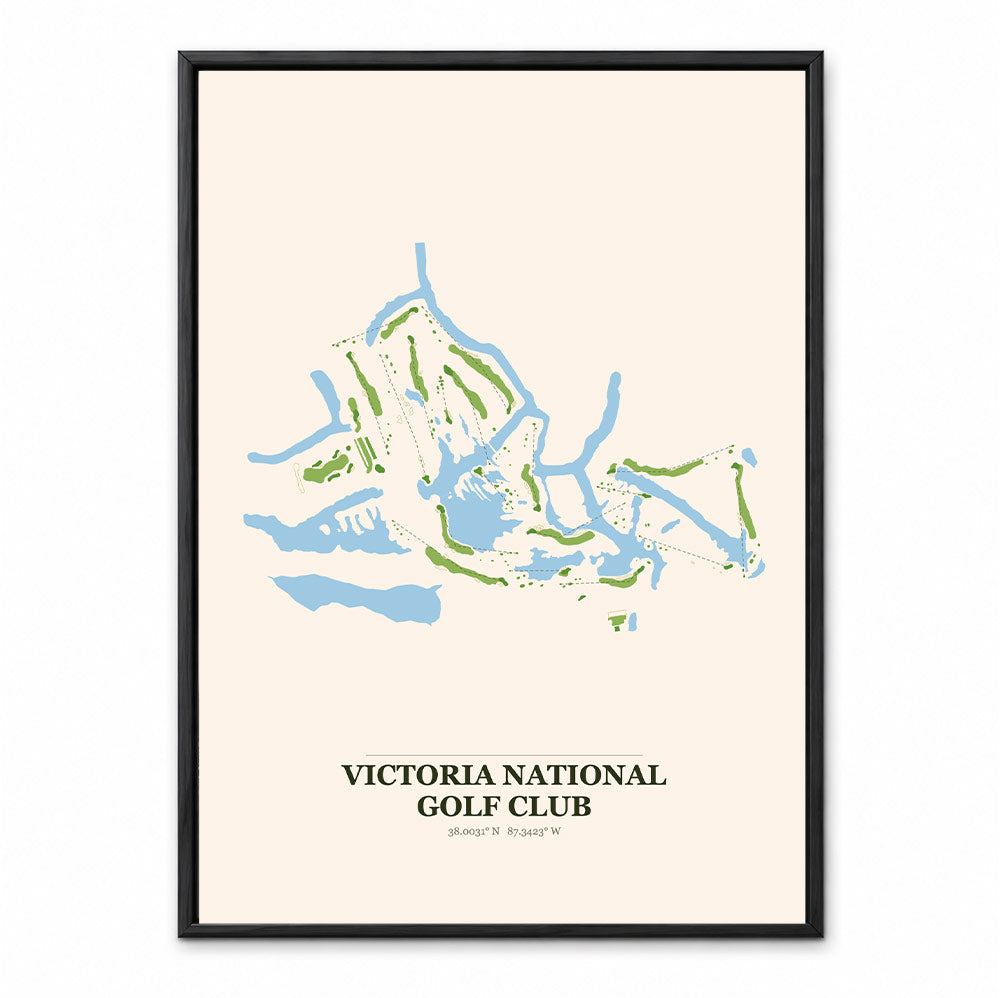 Victoria National course map in Indiana USA