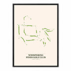 Whispering Pines course map in South Carolina USA