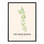 TPC Craig Ranch course map in Texas USA