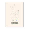 Gamble Sands golf course map print poster, Washington USA golf wall art