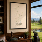 Gamble Sands Golf Course Map Print Poster | Washington USA Golf Wall Art