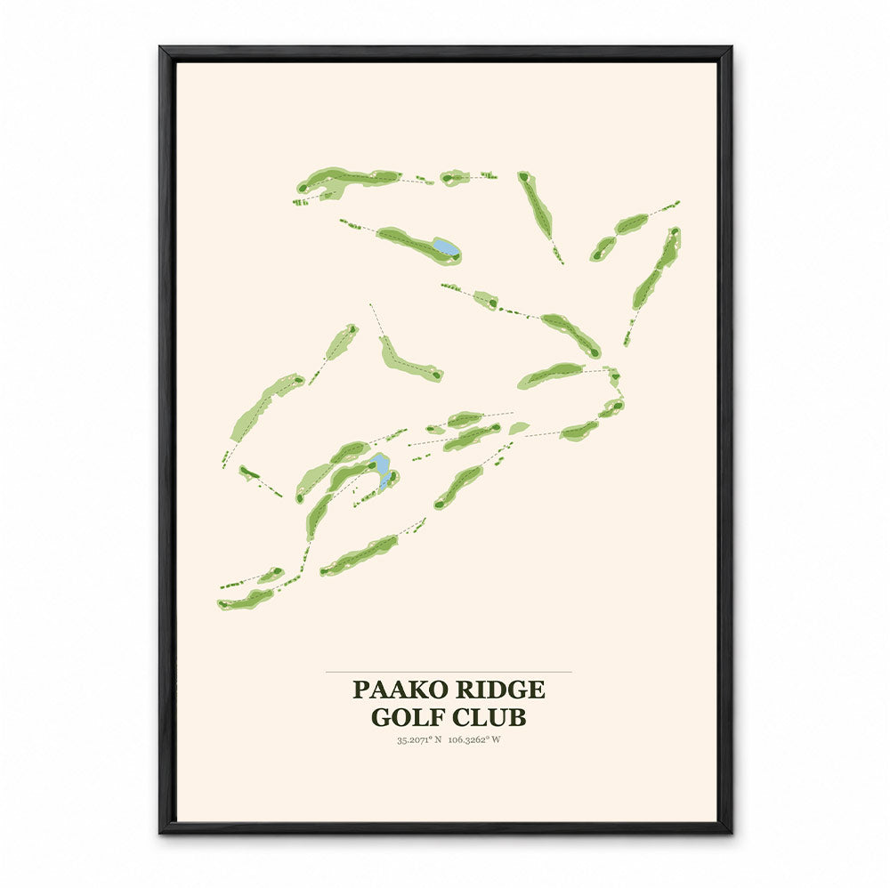 Paako Ridge course map in New Mexico USA