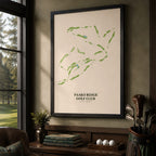 Paako Ridge Golf Course Map Print Poster | New Mexico USA Golf Wall Art