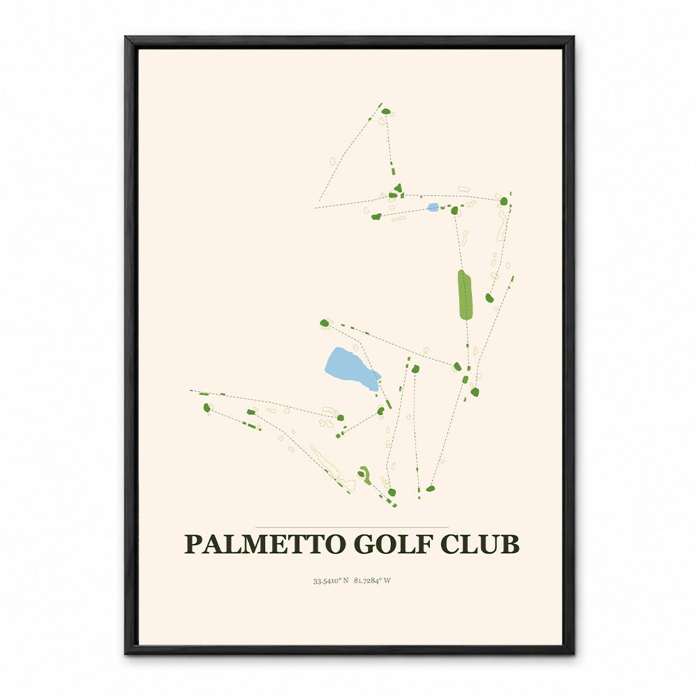 Palmetto course map in Florida USA
