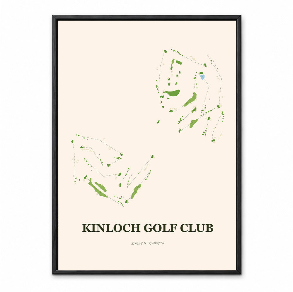 Kinloch course map in Virginia USA