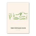 The Vintage Club golf course map print poster, จังหวัดสมุทรปราการ ประเทศไทย golf wall art