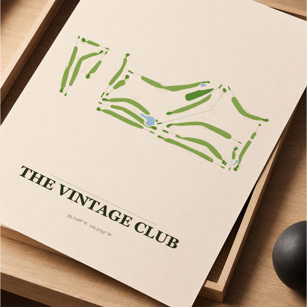 The Vintage Club Golf Course Map Print Poster | จังหวัดสมุทรปราการ ประเทศไทย Golf Wall Art