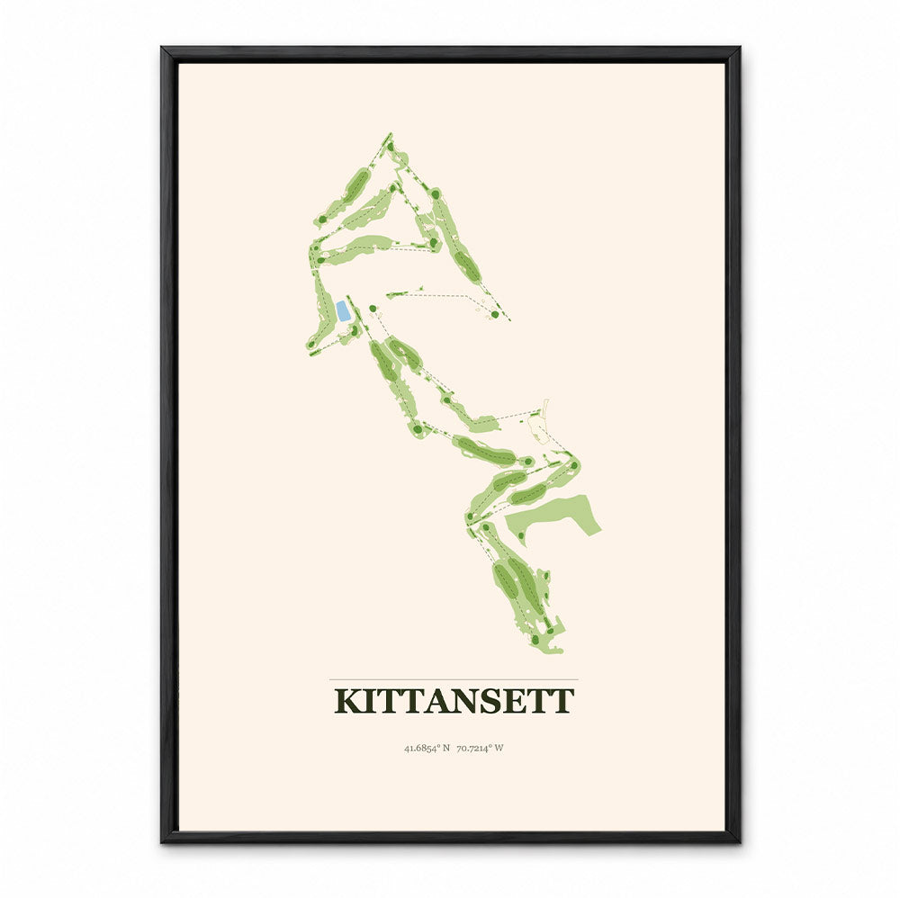 Kittansett course map in Massachusetts USA