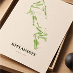 Kittansett Golf Course Map Print Poster | Massachusetts USA Golf Wall Art