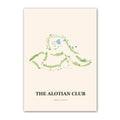 The Alotian Club golf course map print poster, Arkansas USA golf wall art