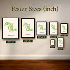 Plainfield Country Club Golf Course Map Print Poster | New Jersey USA Golf Wall Art