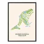 Hudson National course map in New York USA