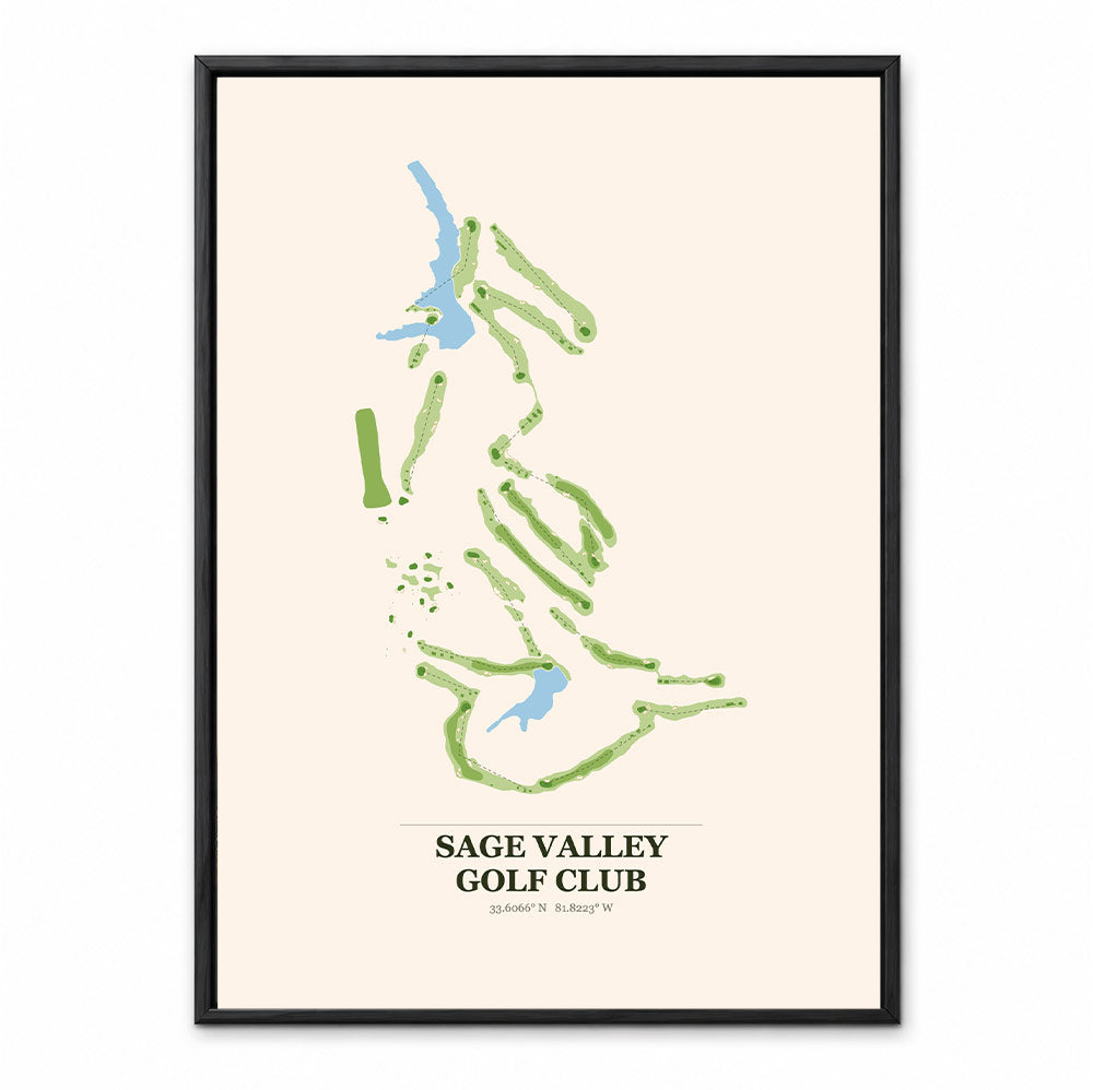 Sage Valley course map in South Carolina USA