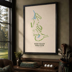 Sage Valley Golf Course Map Print Poster | South Carolina USA Golf Wall Art